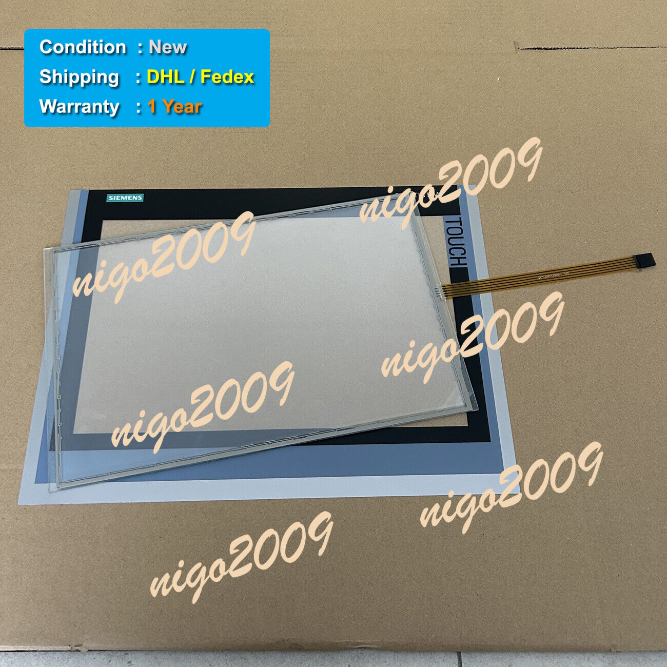 Fit for SIMATIC HMI TP1500 Comfort INOX 6AV2144-8QC10-0AA0 Touch Screen Overlay