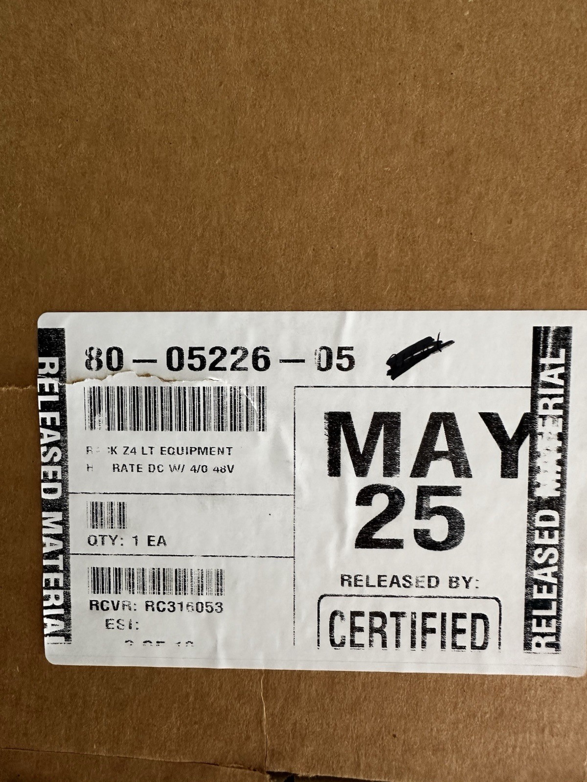 Tel.X-Plus 48 VDC Battery Rack 80-05226-05