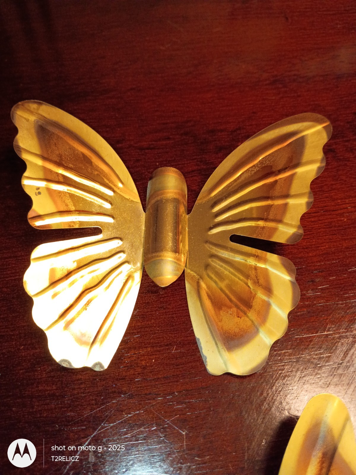 Home Interiors Brass Butterflies Set Of 3 Metal Wall Decor~Vtg~MCM~ Timeless!