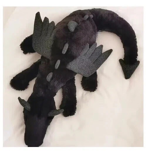Jellycat Onyx Black Sky Dragon Huge 50CM Plush - BNWT w/ Dust Bag & Gift Tags