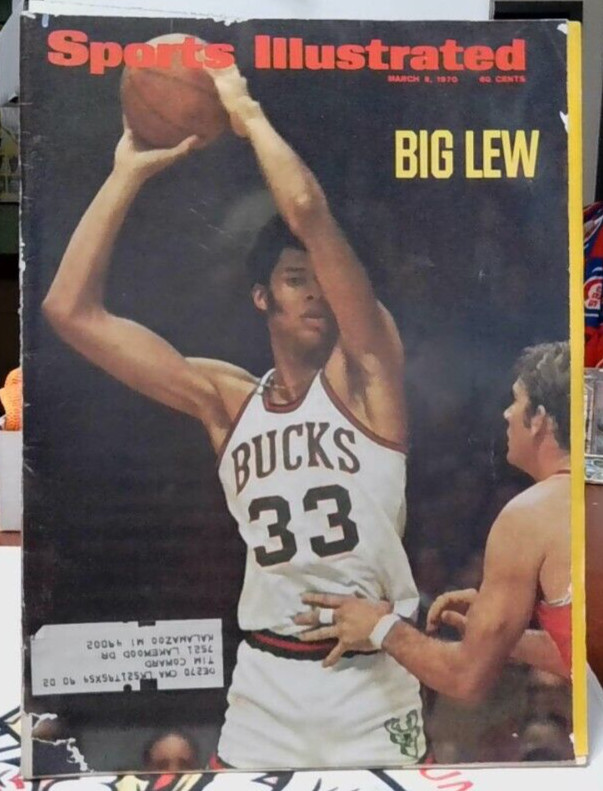 #274 SPORTS ILLUSTRATED MARCH 9 1970 BIG LEW ALCINDOR SEE BOTTOM CORNER