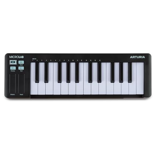 MicroLab Mk3 - Universal MIDI Controller for Music Production - Black