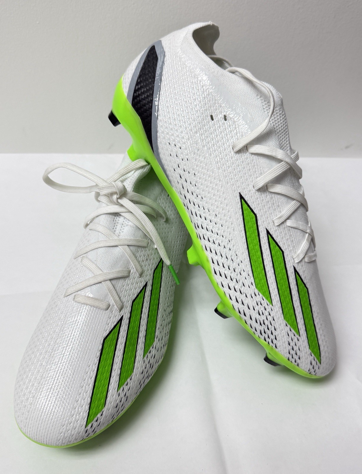 Adidas Soccer Cleats Size 10.5 white/green