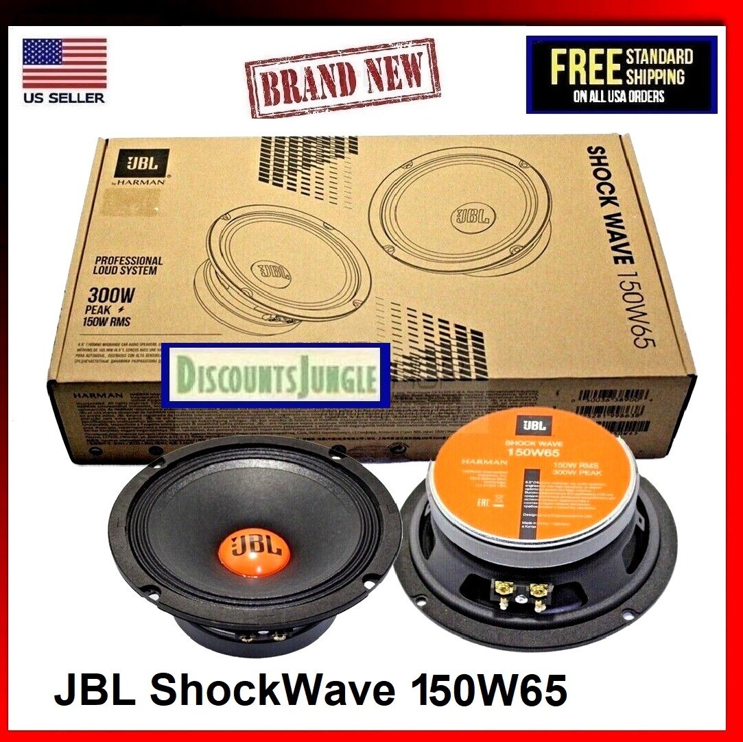 JBL SHOCKWAVE 150W65 6.5" Car Audio Midrange (Mid-Bass) Speakers 6.5" 300 Watts