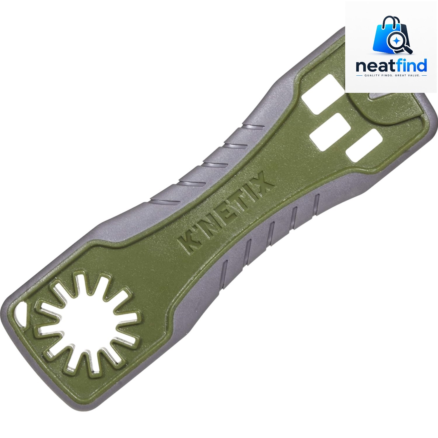 K’Netix MV² Broadhead Wrench & Sharpener, Gray & Olive