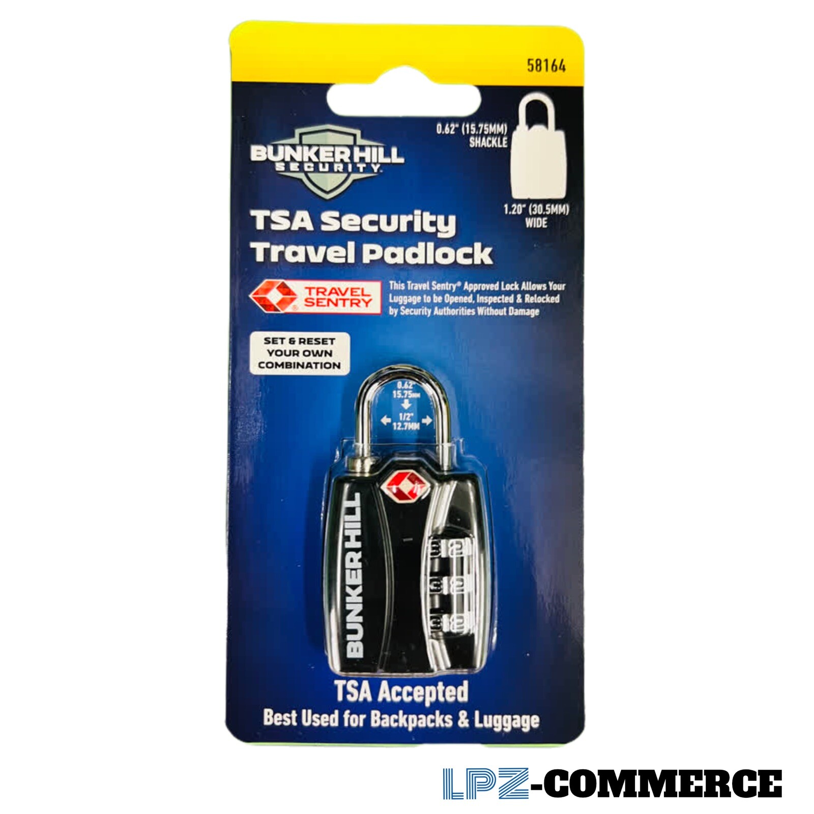 Bunker Hill Security  Travel set Padlock TSA ACCEPTED/ US SELLER..‼️ 🇺🇸