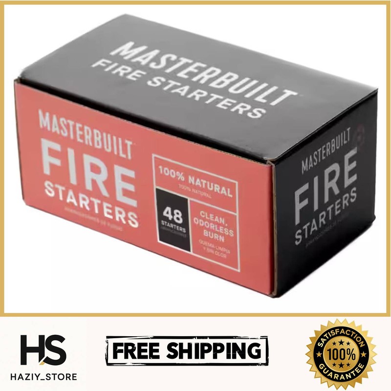 Masterbuilt Fire Starters (48 Count) 100% Natural Tumbleweed Grill Lighter