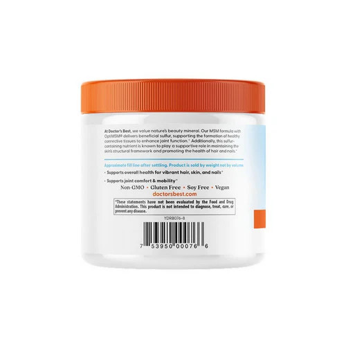 MSM Powder With OptiMSM 8.8 Oz by Doctors Best
