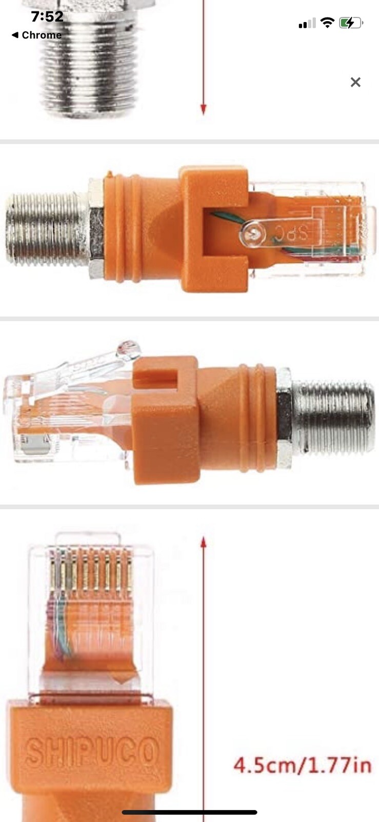 rg6 to Ethernet connector