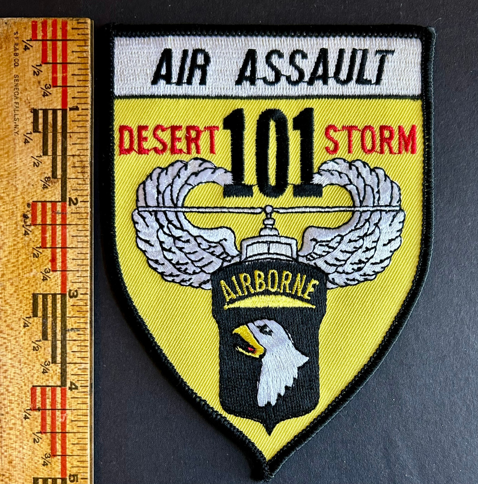 Desert Storm 101st Airborne Division Air Assault Patch US Army Saudi Arabia