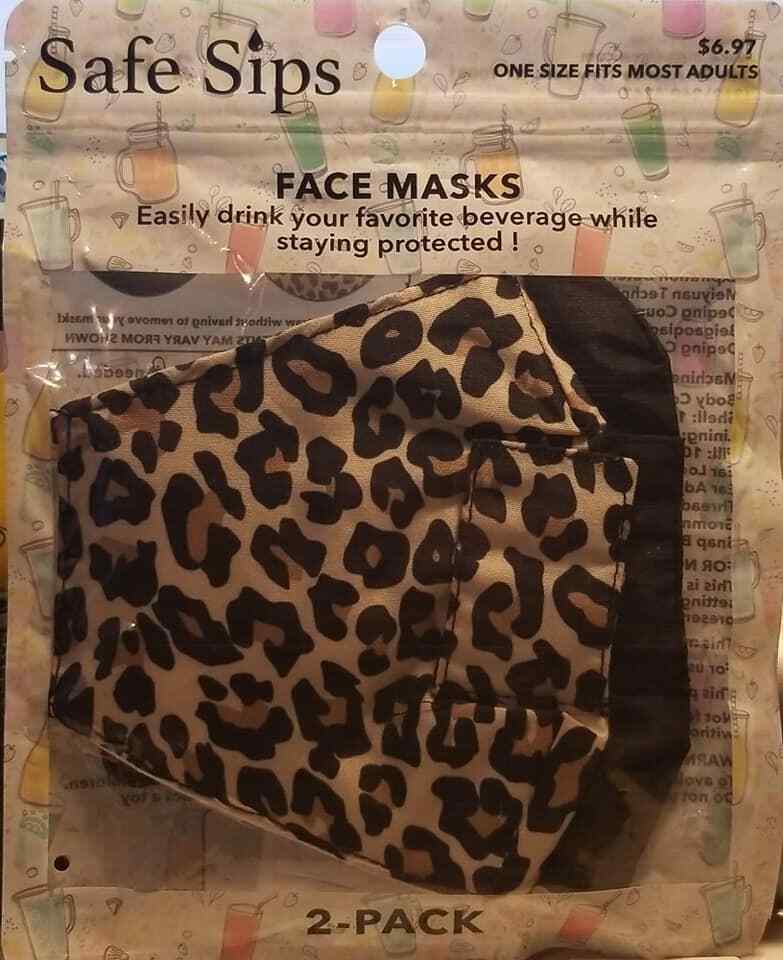 Safe Sips Face Mask 2 Pack (LOC TUB MASK-2)
