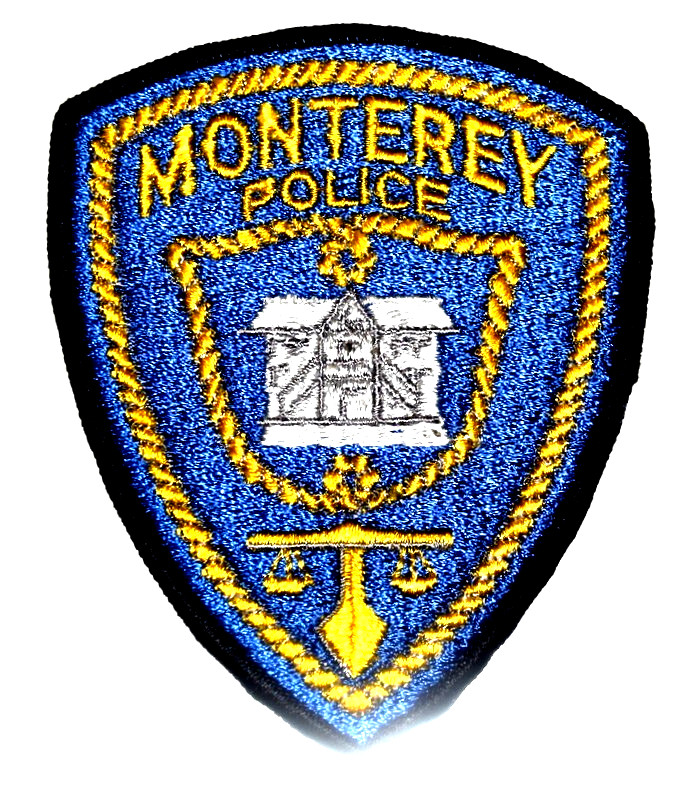MONTEREY CALIFORNIA CA Police Patch SCALE OF JUSTICE ROPE COURTHOUSE 3F