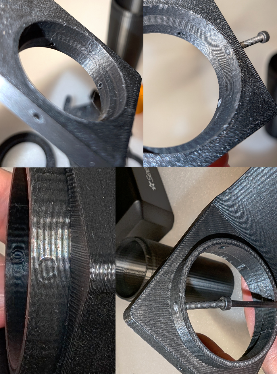 PETG _ ZWO Seestar S50 Smart Telescope Filter Holder for 2" M28 and 1.25" M28.5