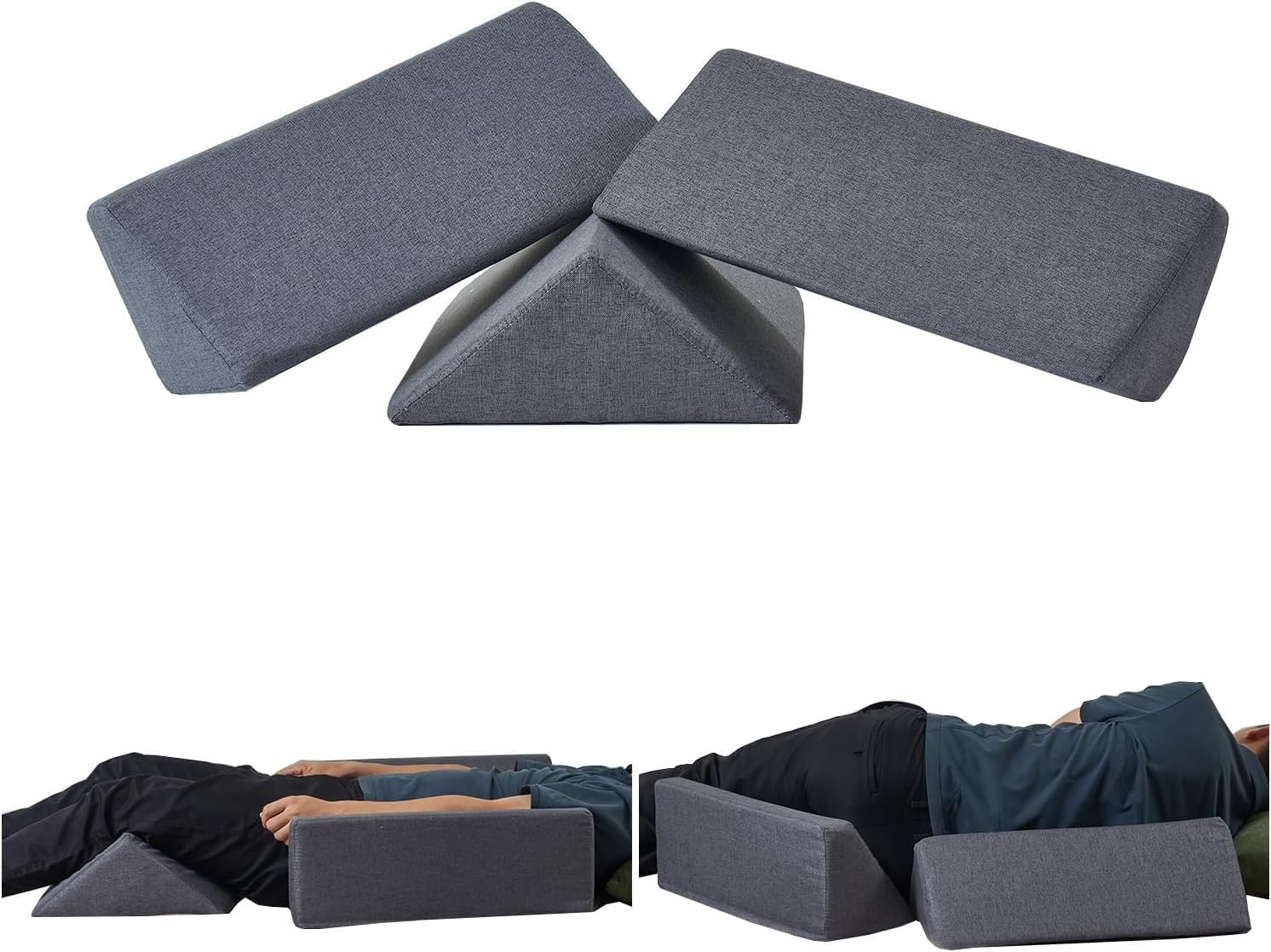 Complete Wedge Pillow Set for Holistic Comfort - Ideal for Seniors & Recovering