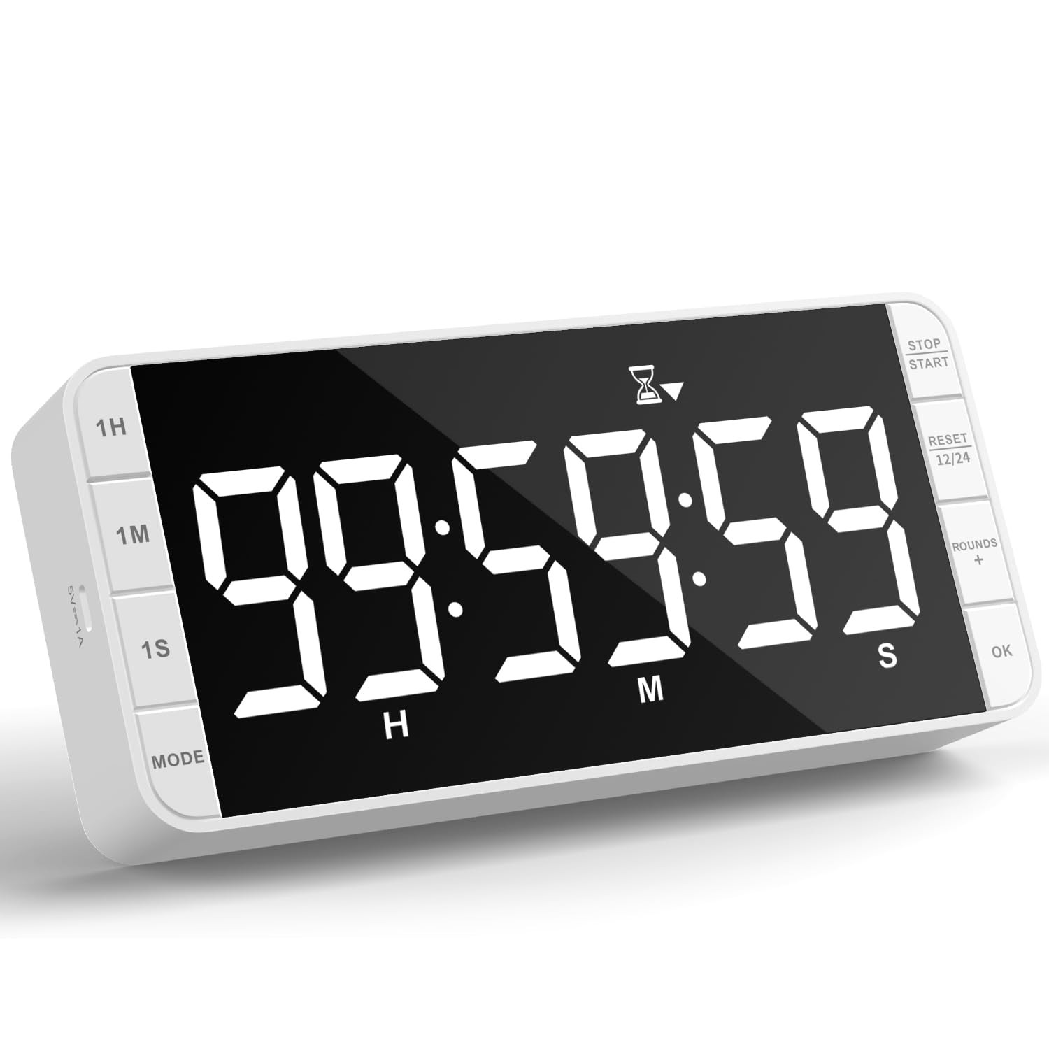 7.8" Digital Kitchen Timer with Large LED Display, Magnetic Rechargeable Coun...