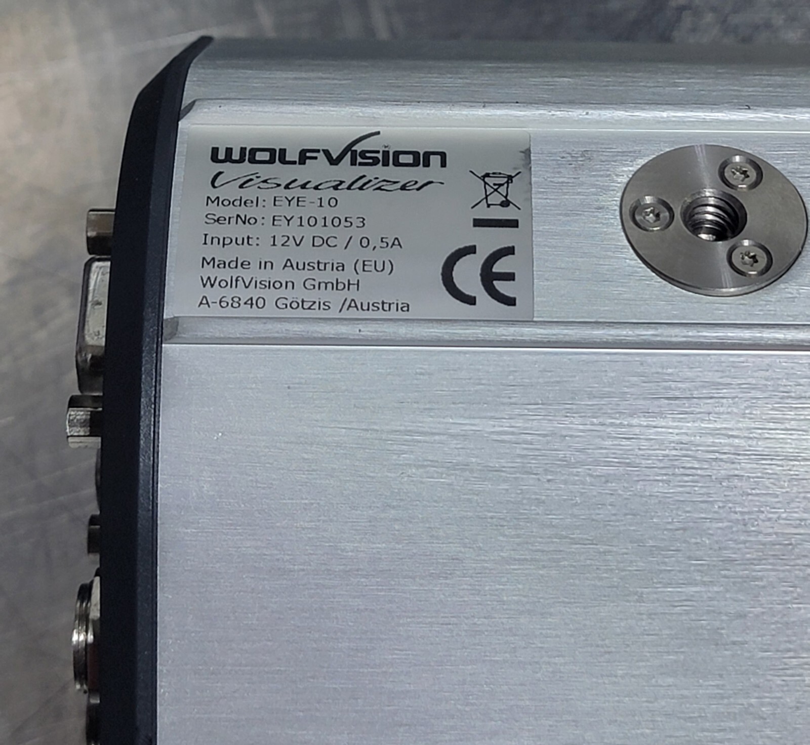 Wolfvision Visualizer EYE-10 720p HD Live Image Camera