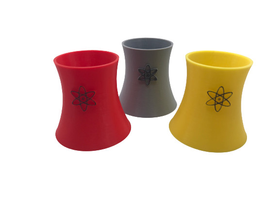 Stern Simpsons Pinball Party Cooling Towers - Set of 2 Red Cooling Towers