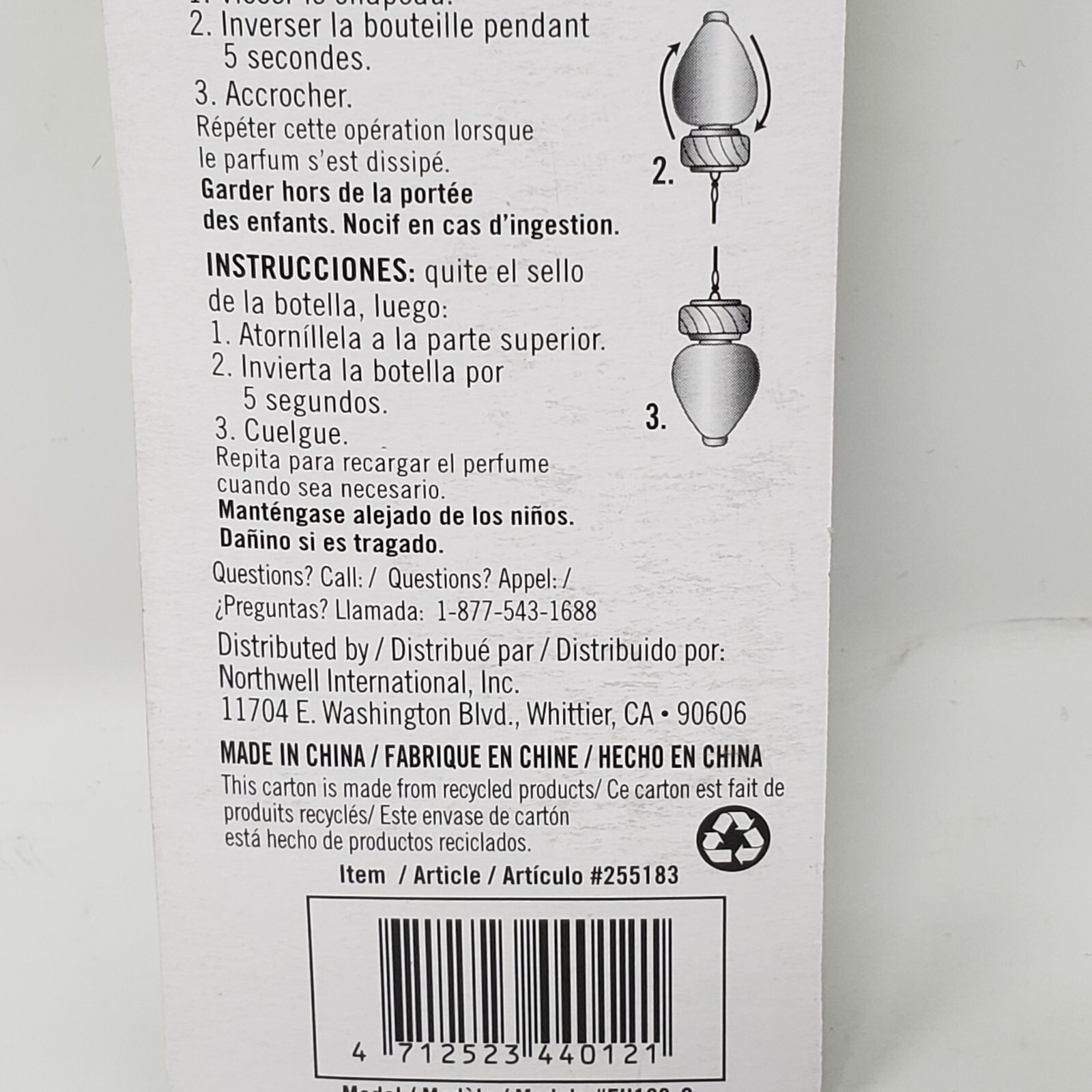 Harbor Breeze Fan & Lighting Pull Chain Apple Spice Scented Refill 🍎 8ML NEW