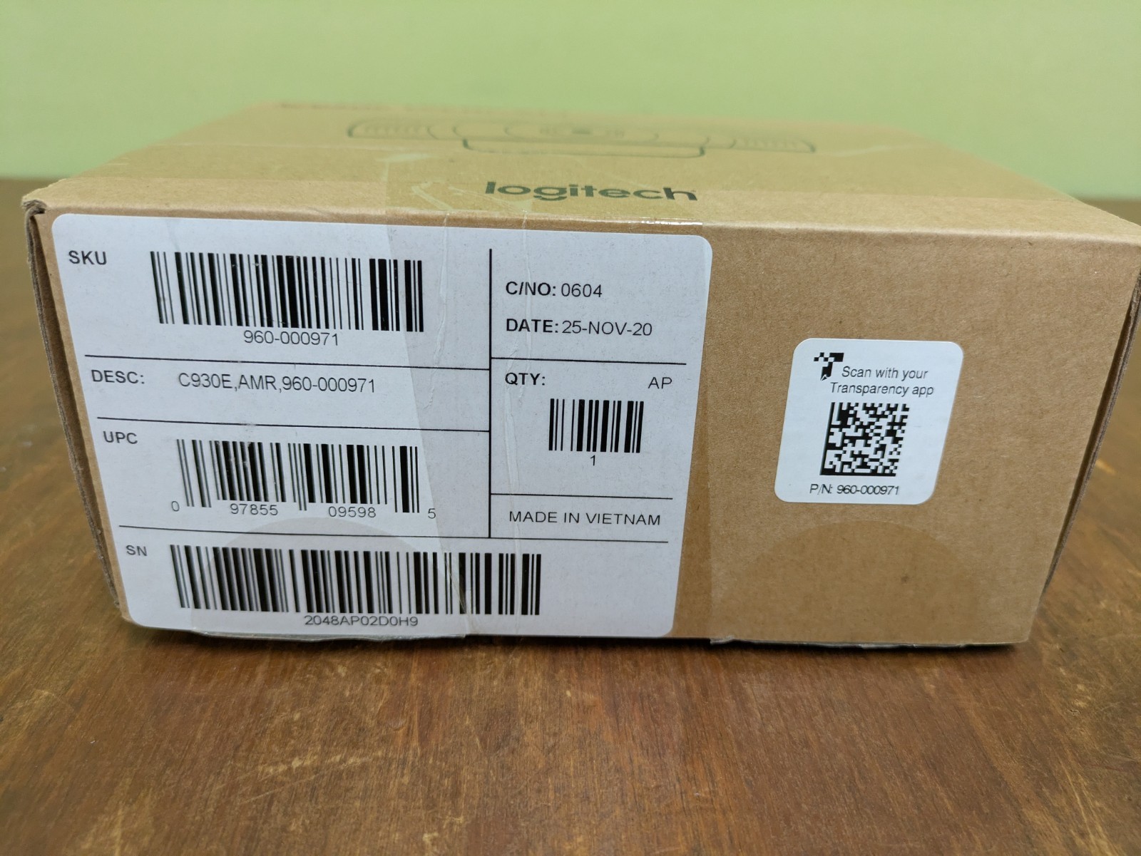 Logitech C930e Desktop Webcam 1080p HD Ultra Wide Angle Black
