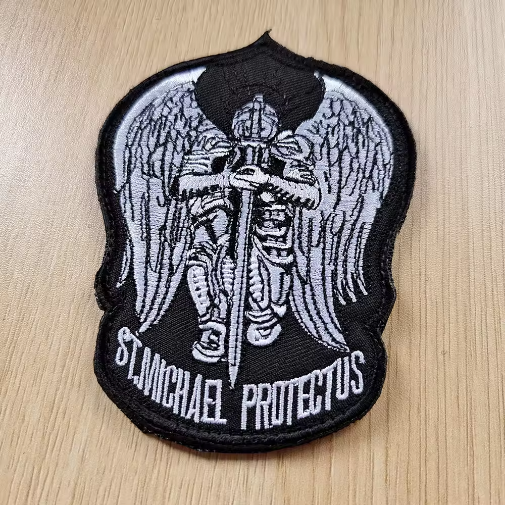 Saint Michael Protect Us Tactical Morale Police Law Military Hook an Loop Patch