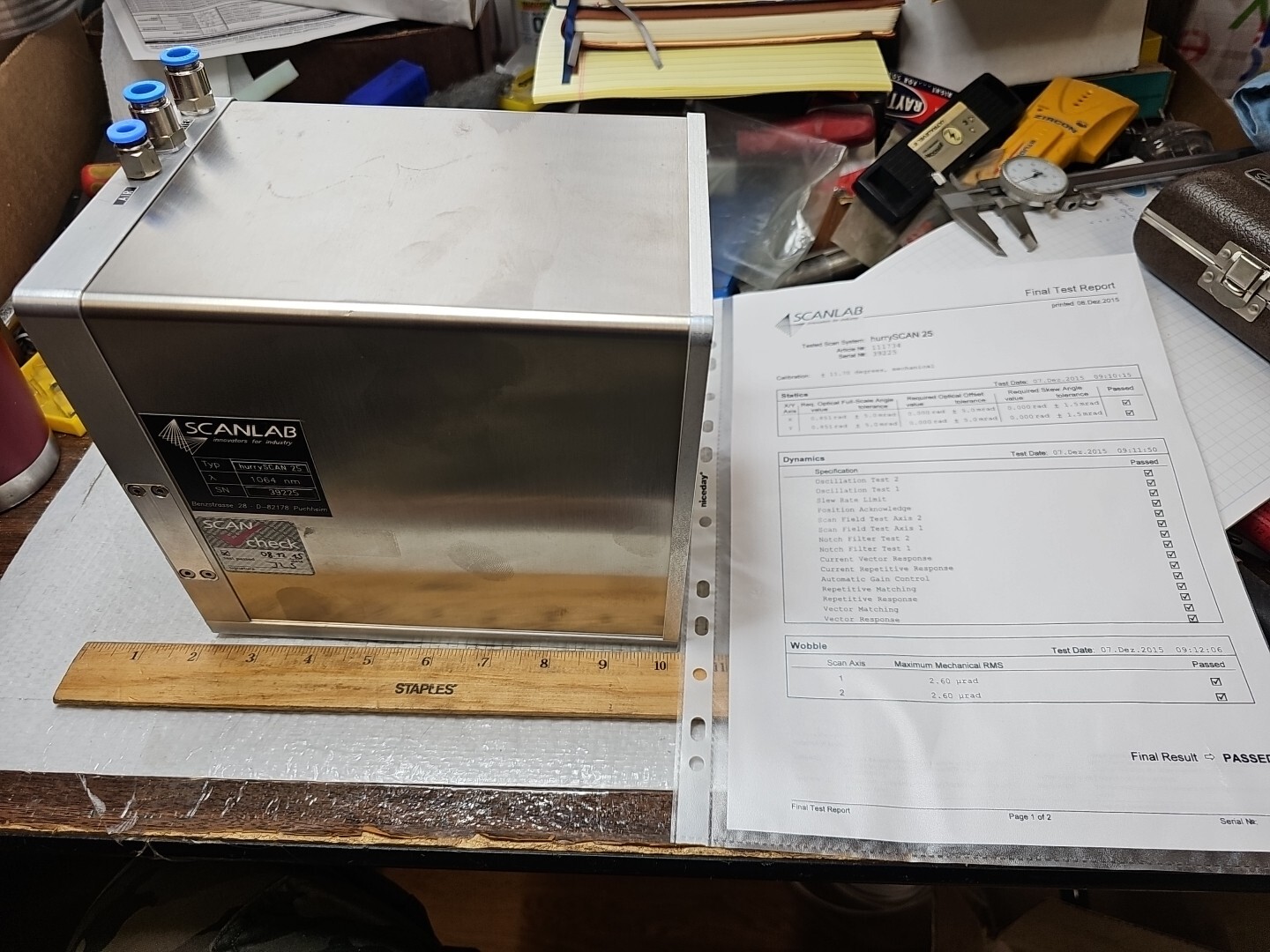 (NEW) SCANLAB HURRYSCAN 25 LASER GALVANOMETER SCAN HEAD 1064nm