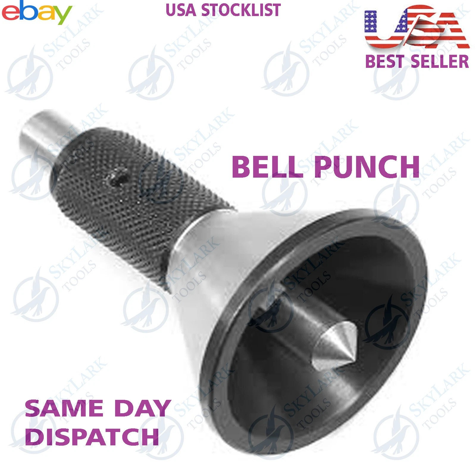 Engineer's Bell Punch | Center Punch for Round Bars up to 35mm | EN31 Steel