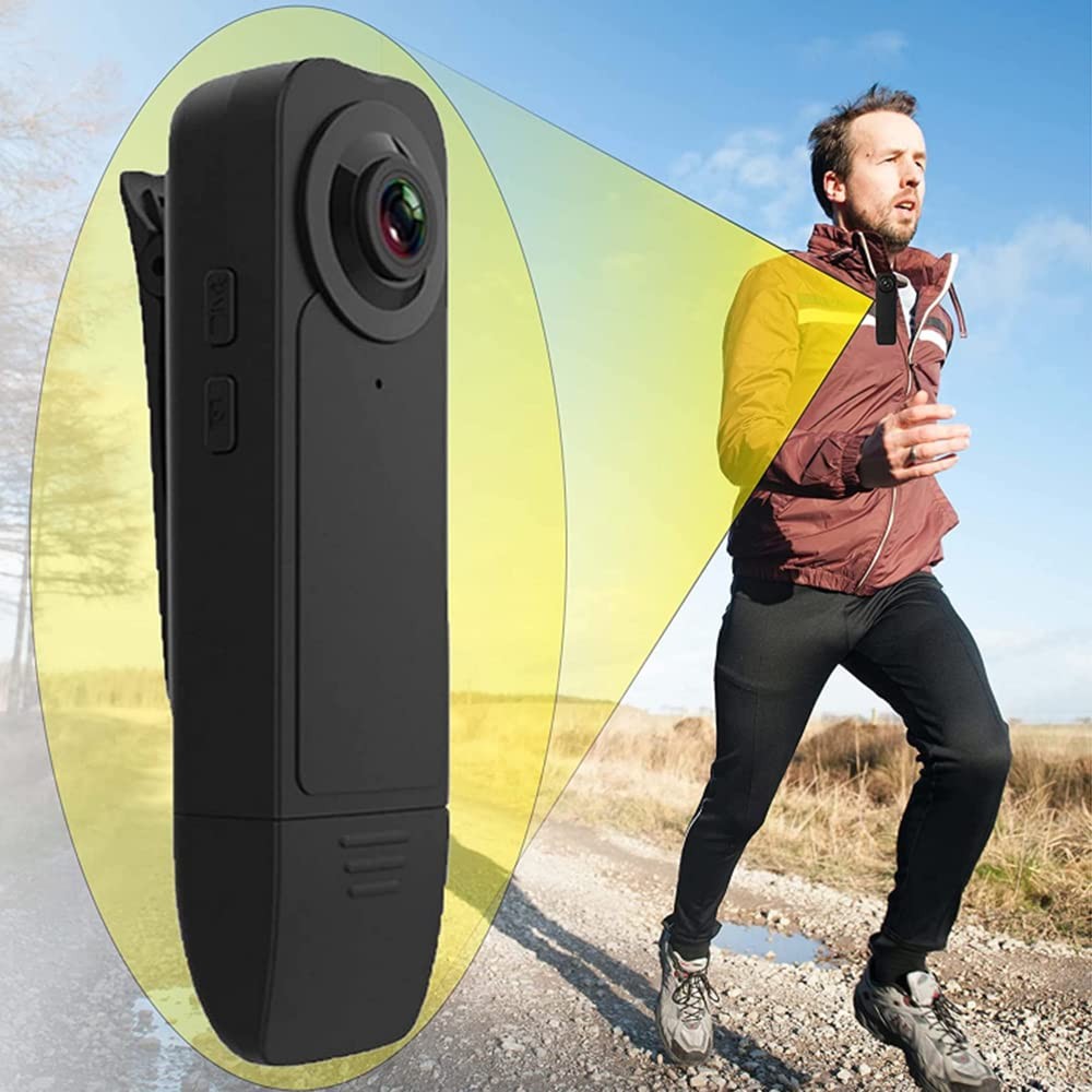 Docooler 1080P Mini Body Camera with Audio Clip-on Video Recorder Wide Angle ...