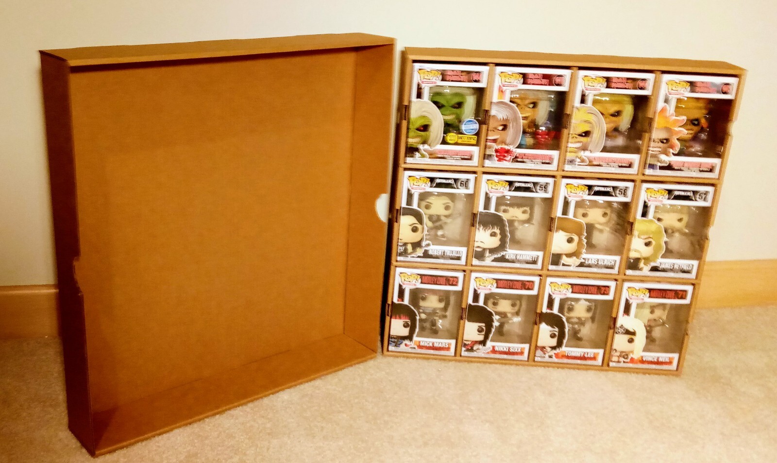 Funko Pop storage case with LID by Mk Kubbies! 4-Pack.