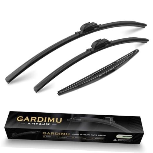 Front and Rear Windshield Wiper Blades, 3 Pcs Front All years For Mazda CX-50