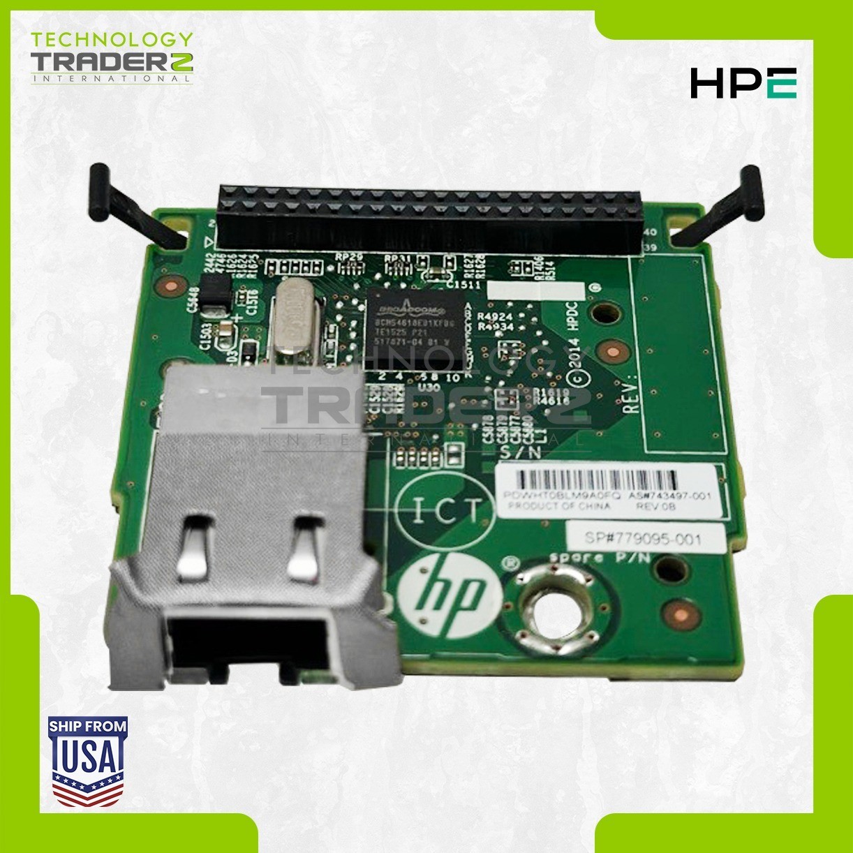 779095-001 HP Insight Lights Out Dedicated NIC PCA Adapter 743497-001