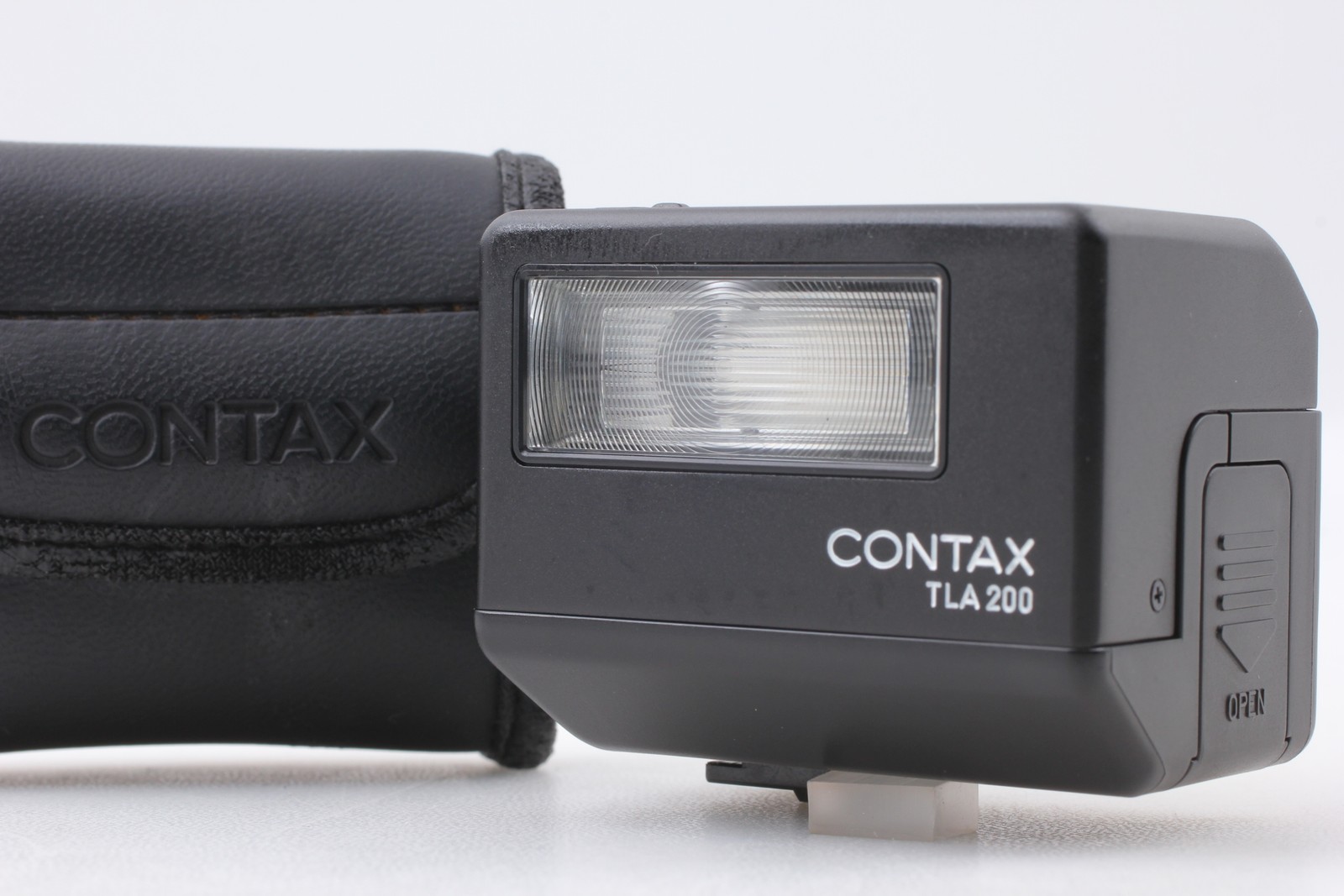 [Top MINT w/ Case] Contax TLA200 Shoe Mount Flash Black for G1 G2 From JAPAN