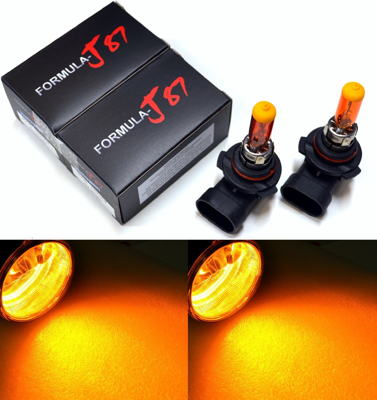 Halogen H10 9145 42W Orange Amber Two Bulbs Fog Light Replace Upgrade Stock Lamp