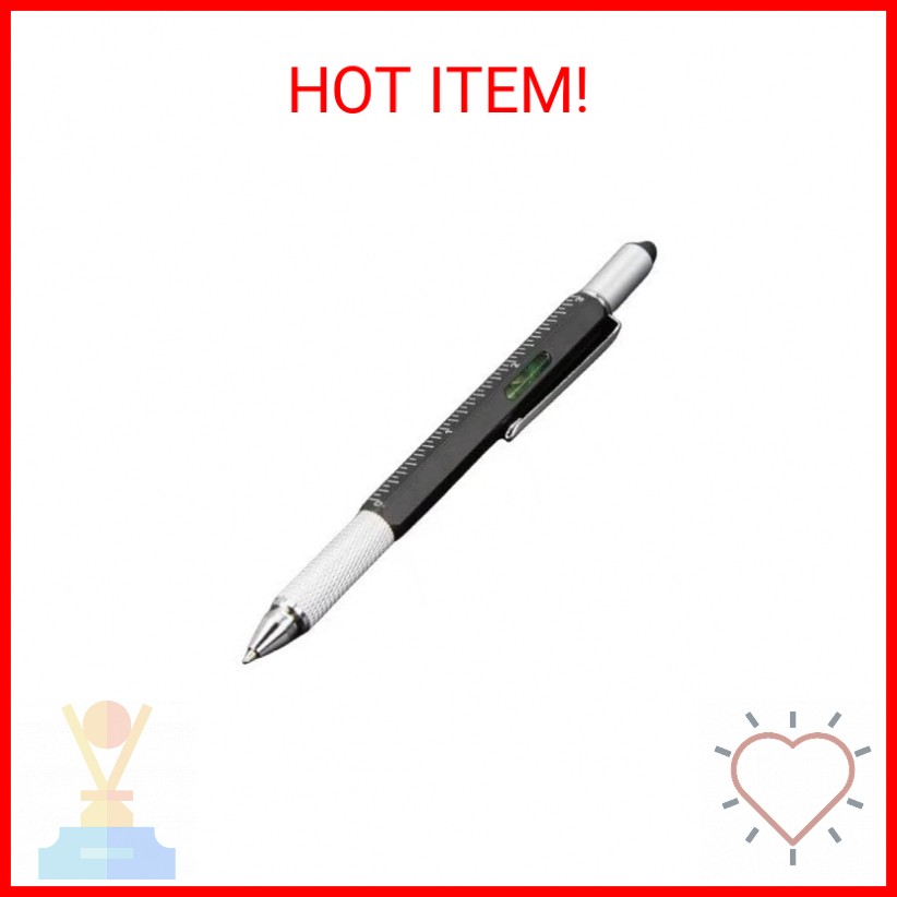 piaogui 6 in1 Multifunction Ballpoint Pen with Modern Handheld Tool Measure Tech