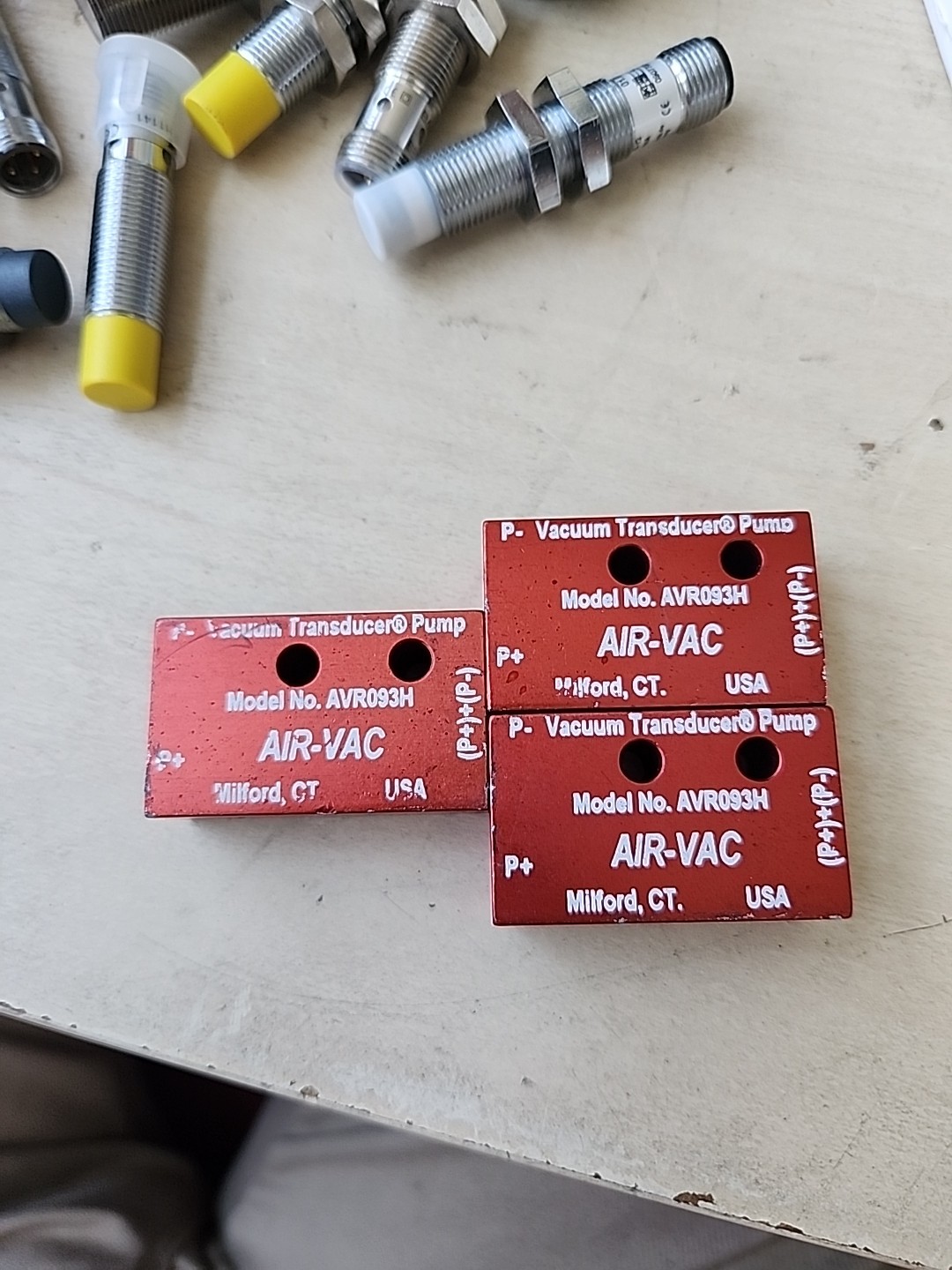 LOT OF 3 AIR-VAC AVR093H Vacuum Transducer PUMP FAST SHIPPING