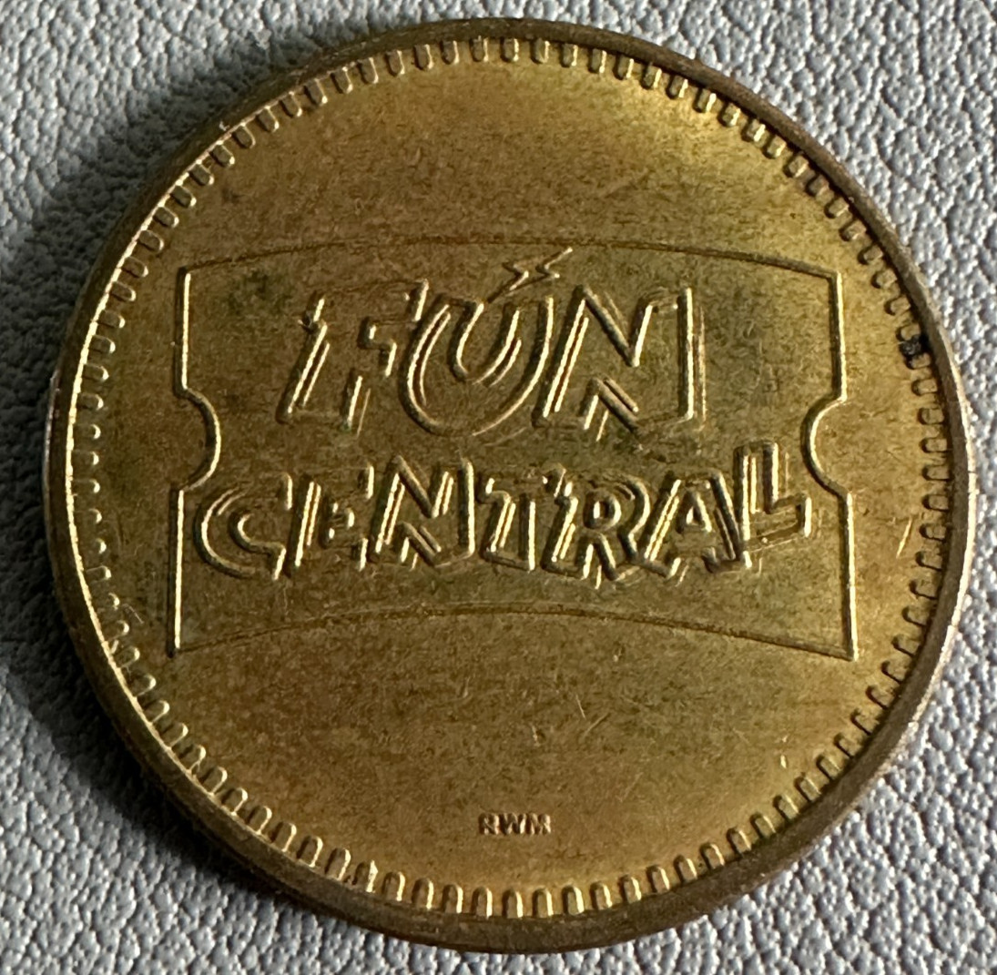 Fun Central Arcade Token Clearfield PA - Obsolete