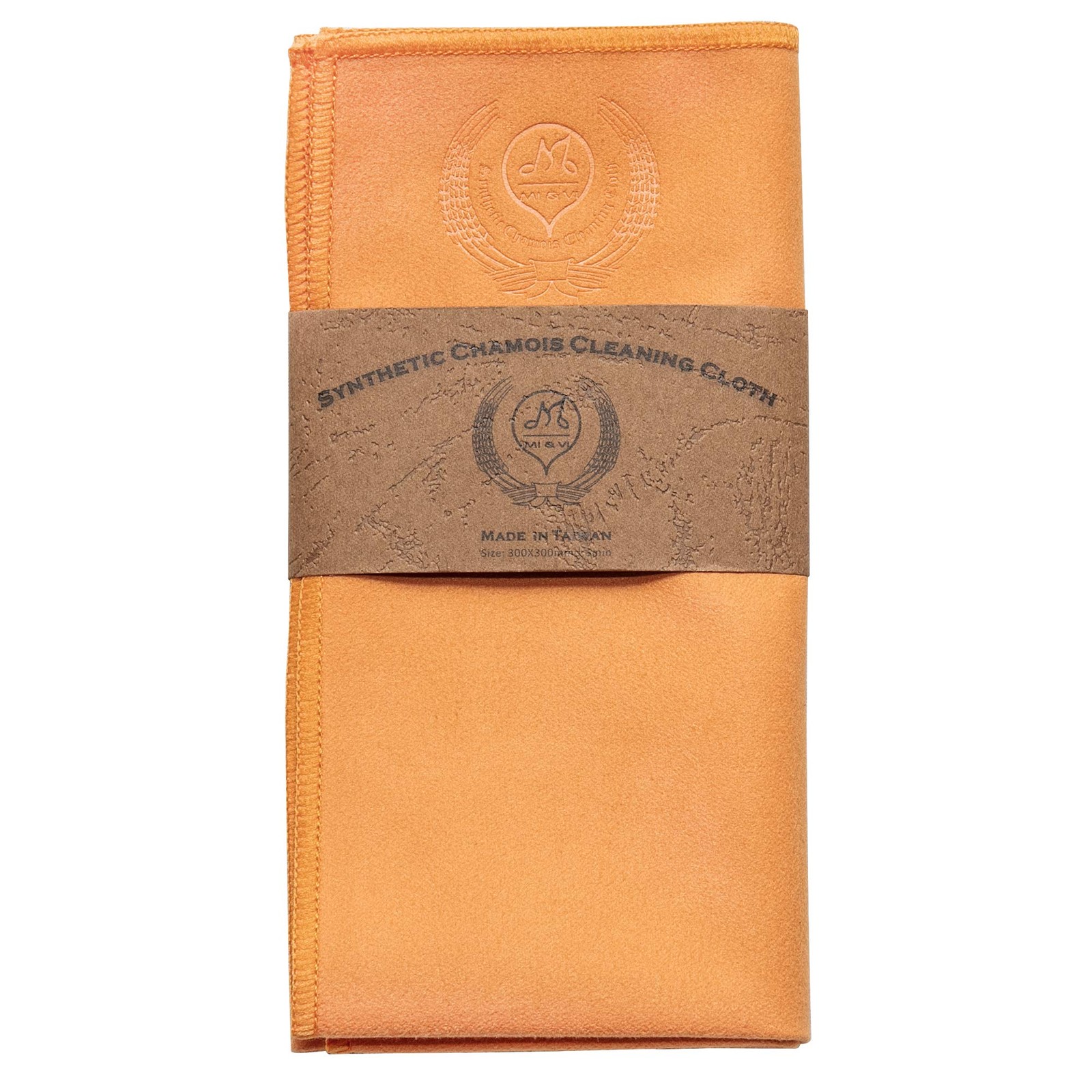 Chamois Polish Cloth - Violin Viola Cello Guitar Instrument - 12x12in, Orange