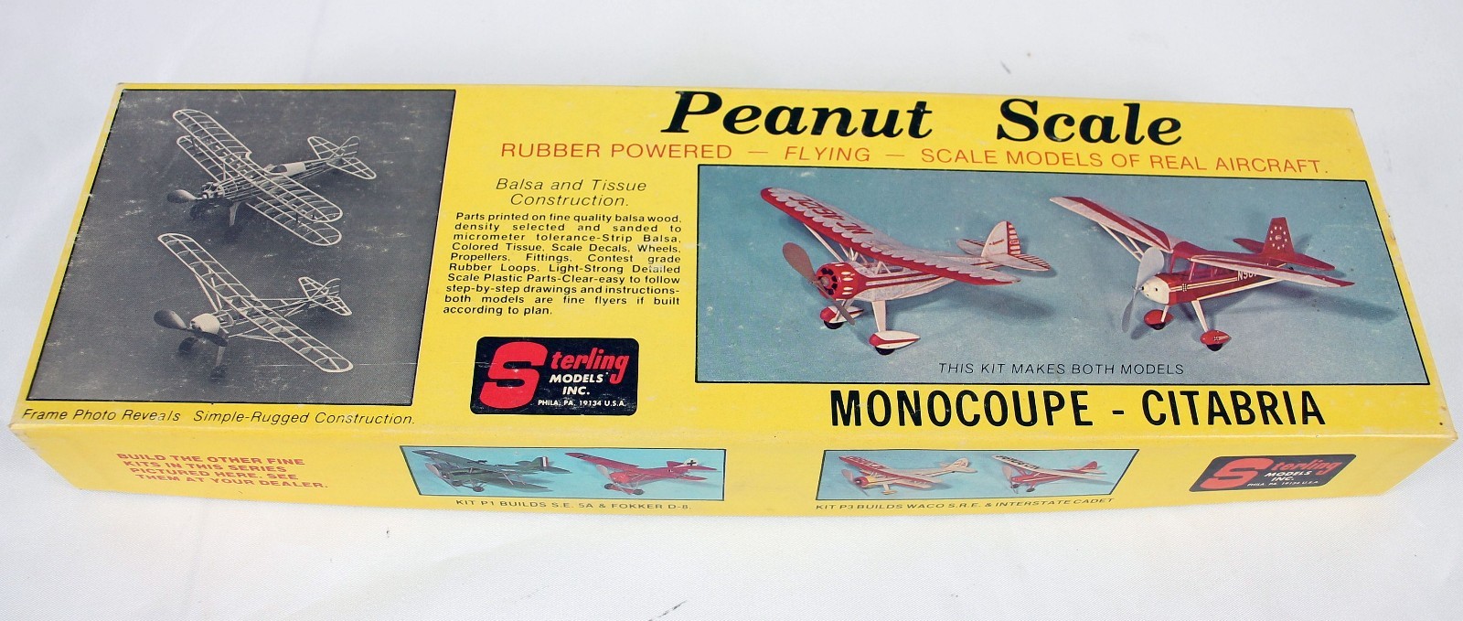 Sterling Models P-2 ~ Double Peanut Scale Kit – Monocoupe/Citabria