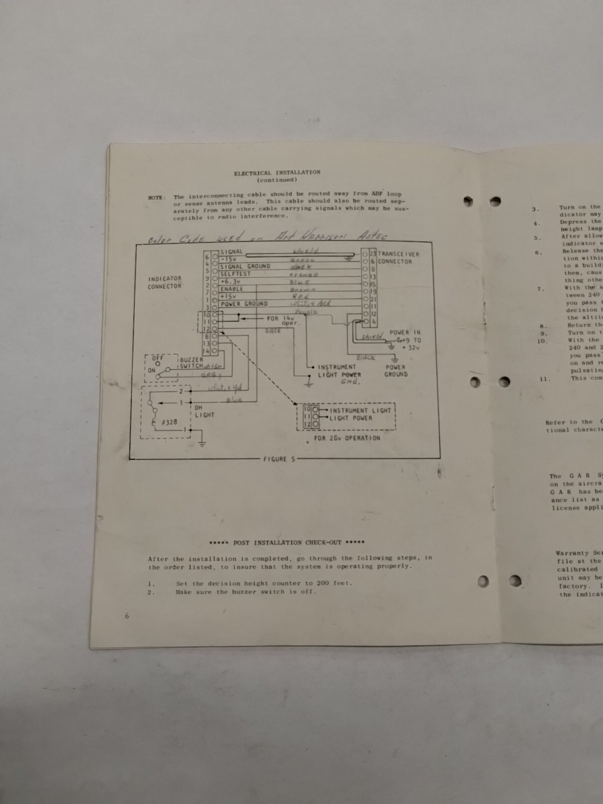 IFD GAR Ground Avoidance Radar Preliminary Installation Manual May 1969-Original