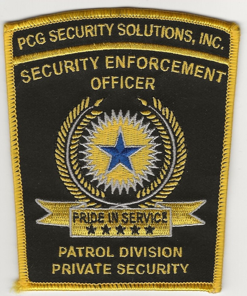 CALIFORNIA SECURITY DIVISIONS PATCH. Only One On Ebay.