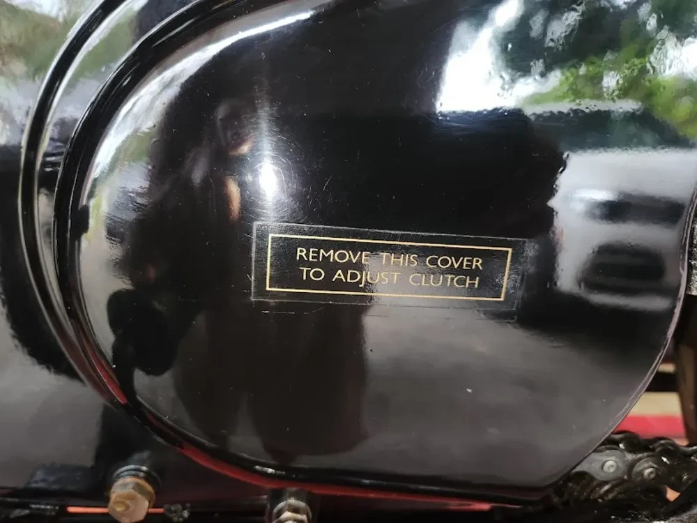 NOS Velocette oil tank clutch inspection cover instructions varnish transfer set