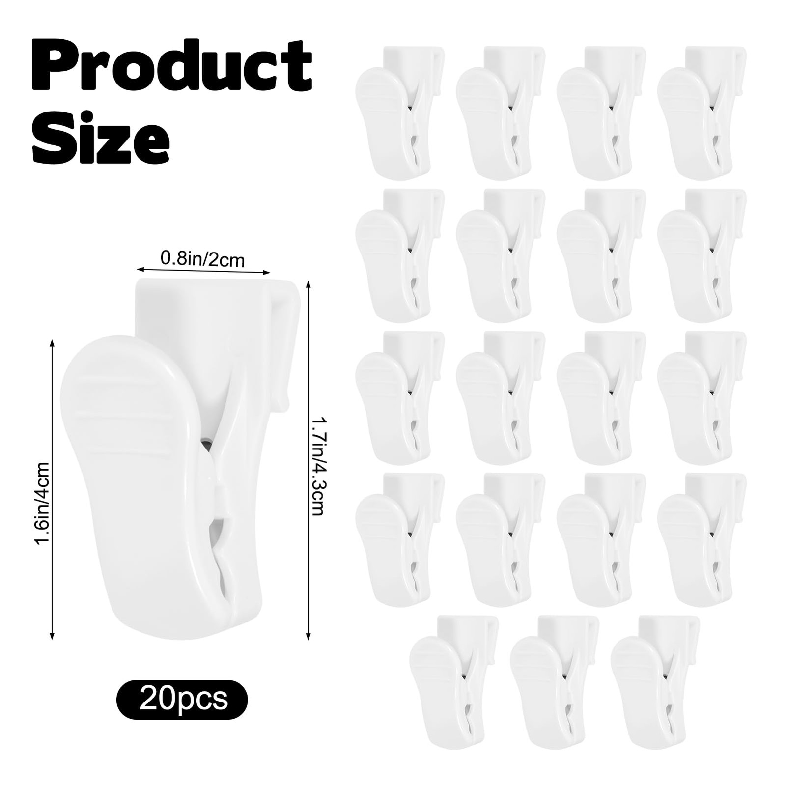 20 PCS Grid Wall Hooks Clips Panel Wire Rack Hanging Display Art Exhibition