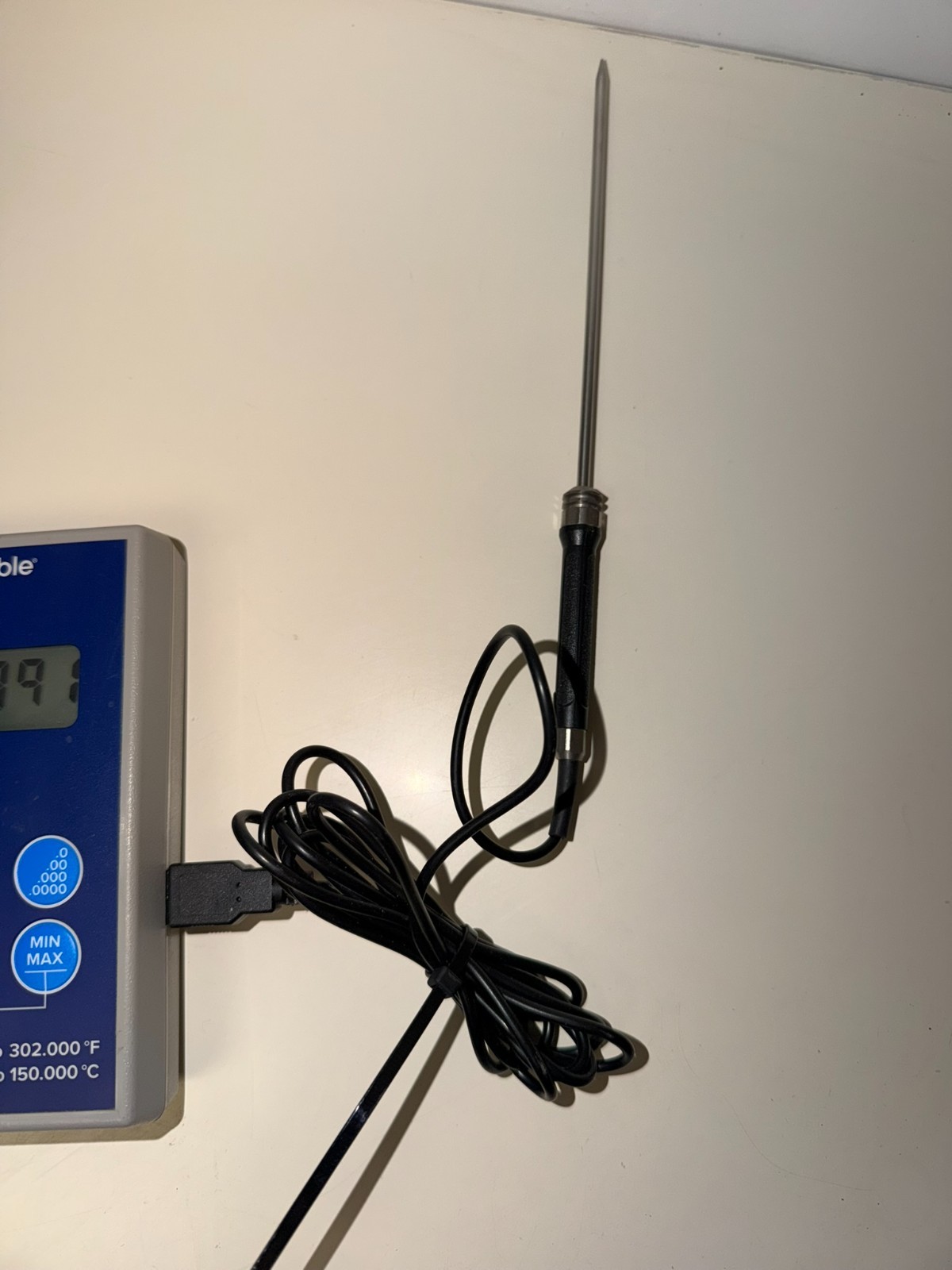 Traceable 4000TR Scientific Thermistor Thermometer USB Probe New Battery Working
