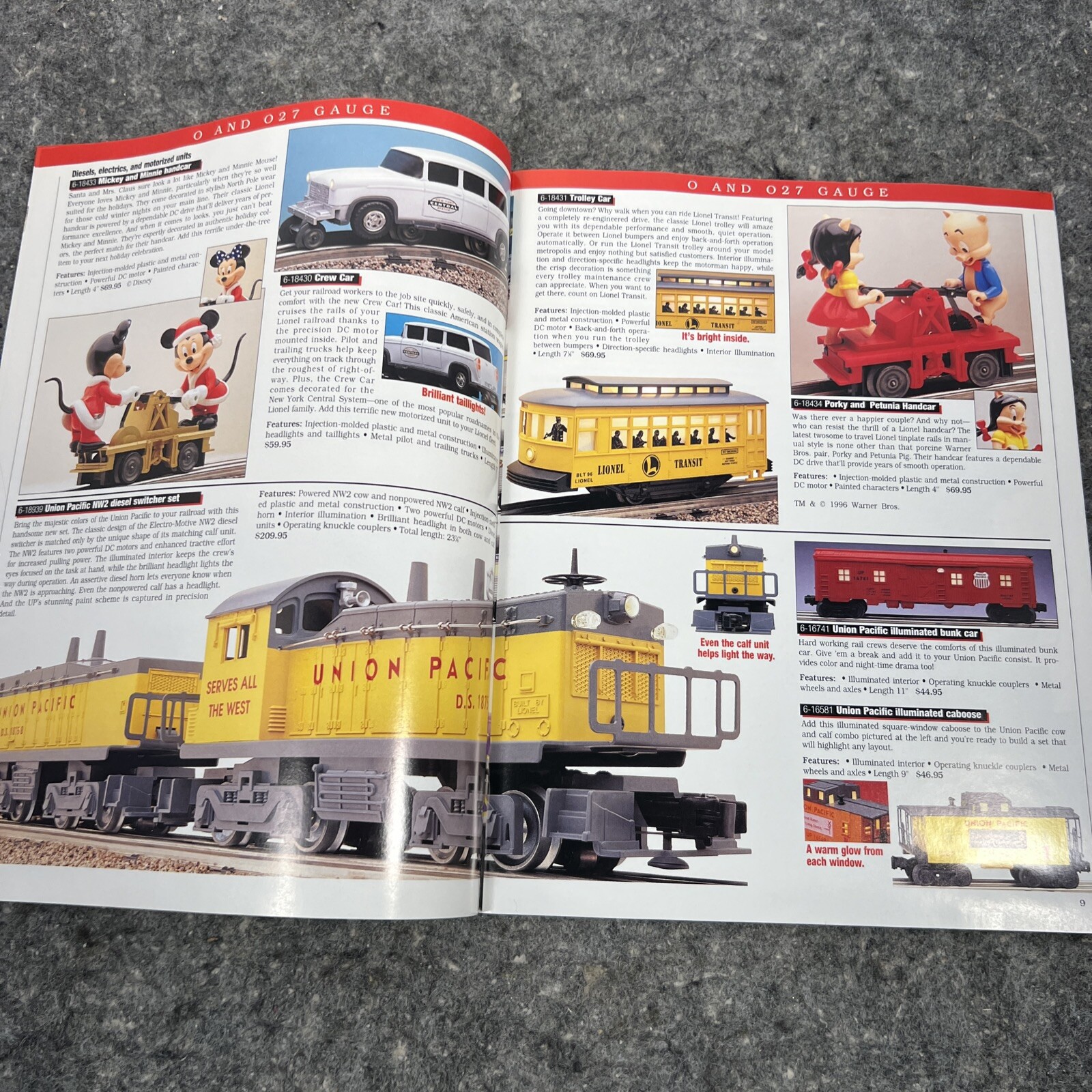 1996 Lionel Trains Catalog