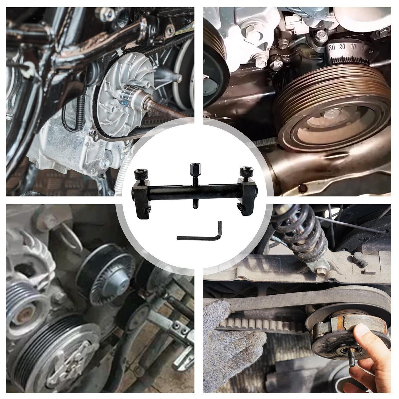 Adjustable Crankshaft Pulley Removal Tool Power Steering Pump Pulley Remove
