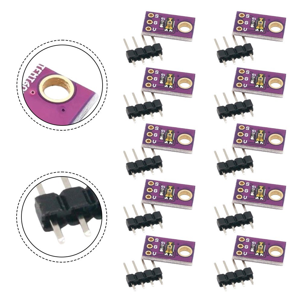 10pcs TEMT6000 Ambient Light Sensor Modules for Electronic Automation Systems