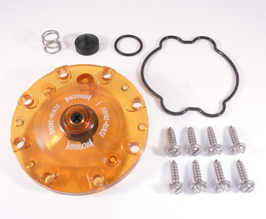 “New” Amber Kinetico Level 1 Valve Top Cap Cover Water Softener w/Related Parts