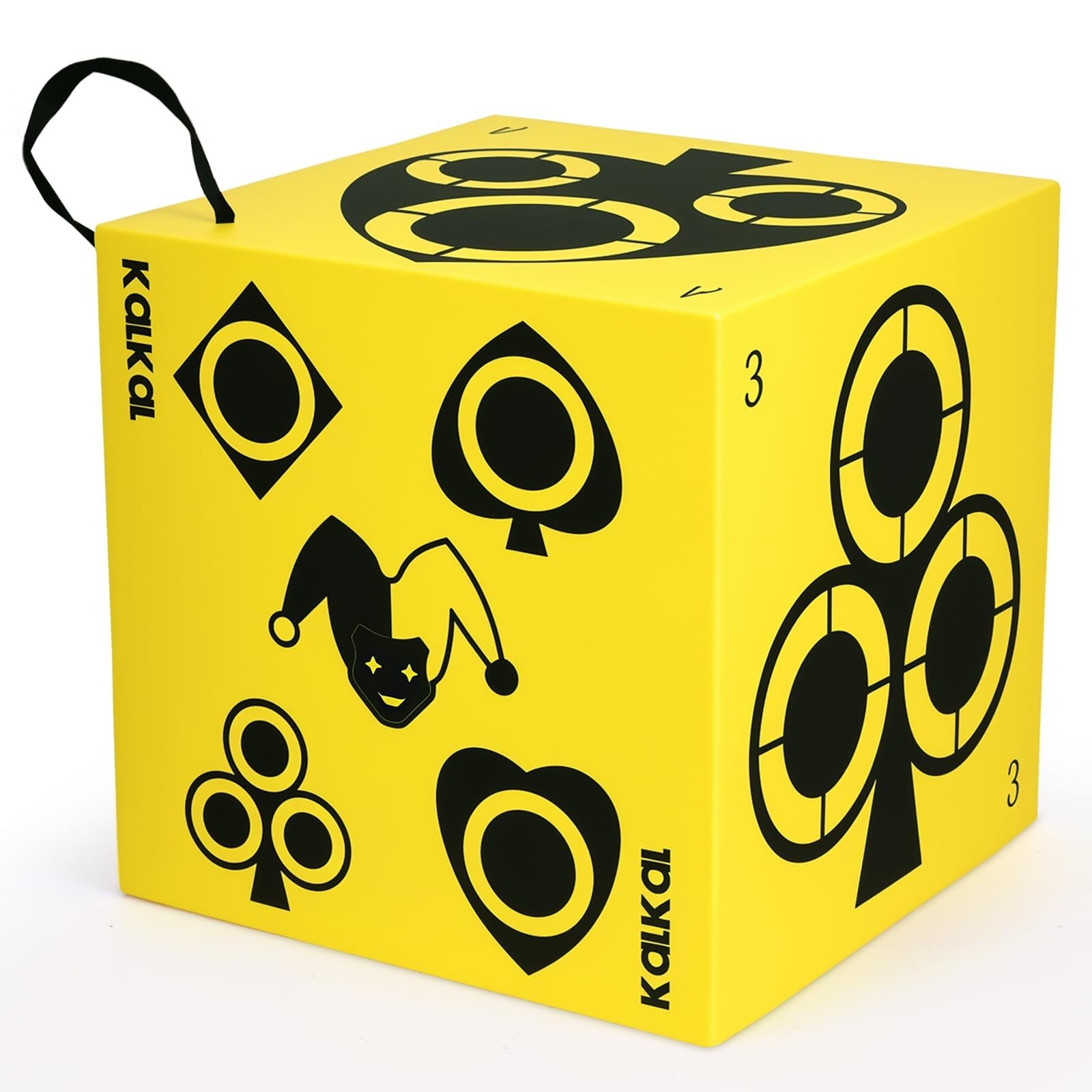 6-Sided Foam Archery Target Block with Carry Handle - Easy Arrow Removal, Lightw