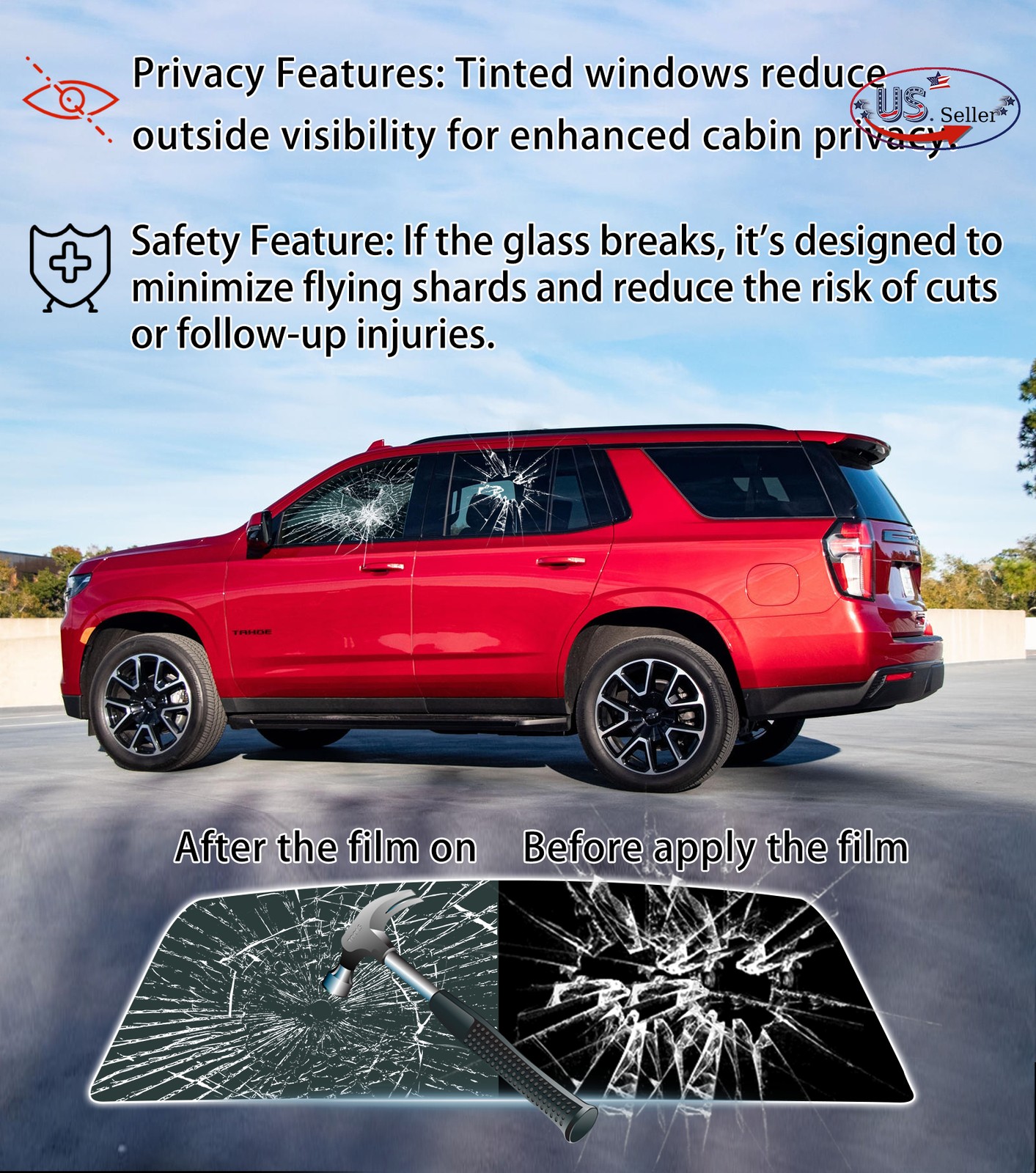 Computerized Custom PreCut 2Ply Window Tint Film Kit For ALL RAM 2500/3500