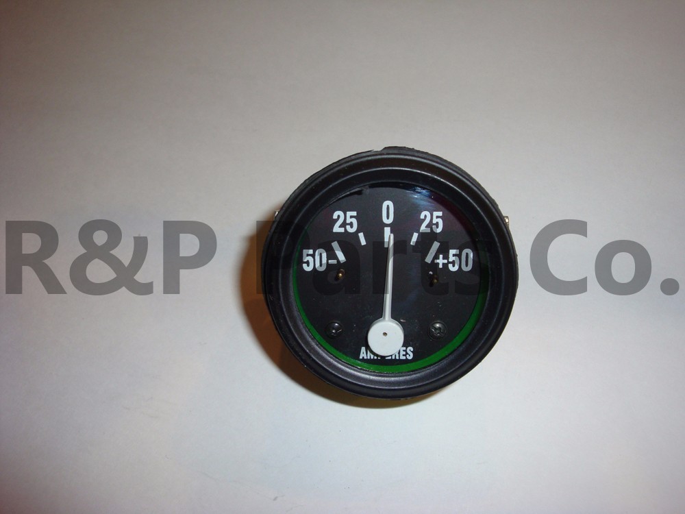 50 Amp Gauge  for Willys MB Jeep Ford CJ GPW / Black Bezel