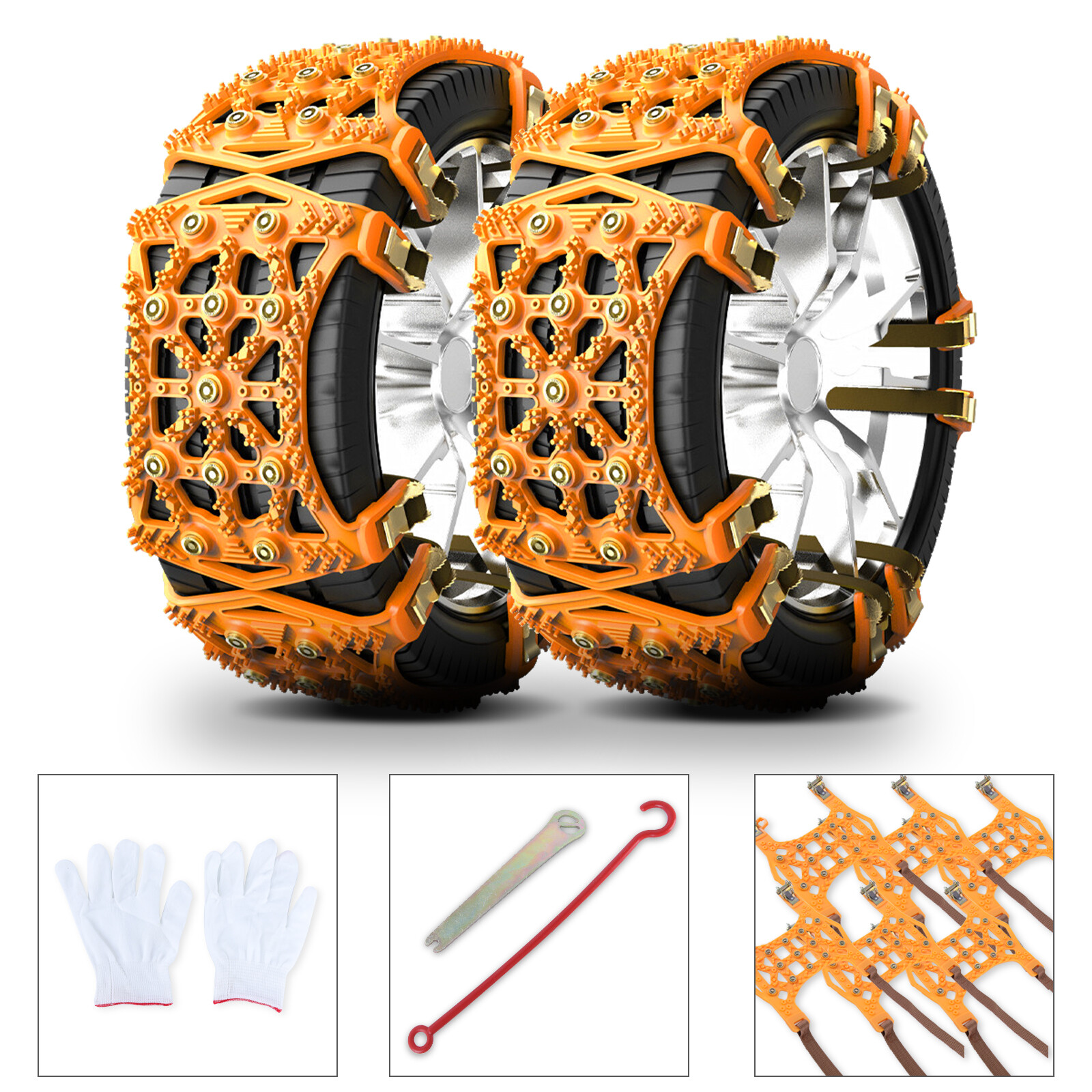 Wheel Tire Snow Chains For Car Truck SUV Anti-skid Emergency Winter Universal